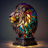 Lev — Vitražna lampa