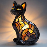 Sjajna mačka — Vitražna lampa